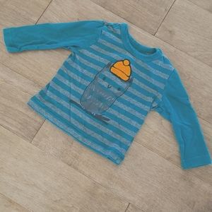 3 for $12! 12-18 month Joe Fresh owl shirt